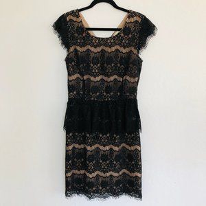 Maeve Anthropologie Black Lace Dress